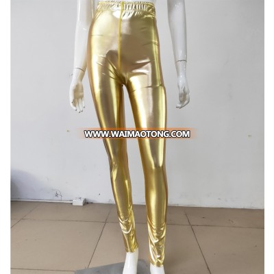 Professional high waisted workout leggings women custom gold leggings