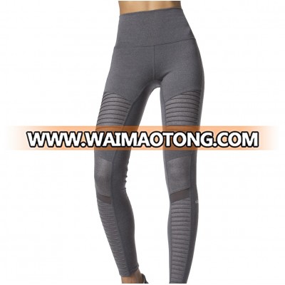 Professional high waisted workout leggings women spandex ruched yoga leggings